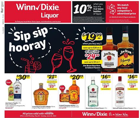 winn dixie liquor store weekly ad|winn dixie liquor sales flyer.